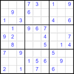 Судоку 9х9 #2893 легкий