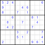 Судоку 9х9 #2851 средний