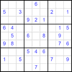 Судоку 9х9 #2852 средний