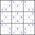 Судоку 9х9 #2853 средний