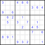 Судоку 9х9 #2859 средний
