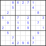 Судоку 9х9 #2862 средний