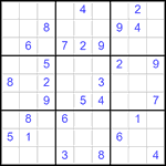 Судоку 9х9 #2868 средний