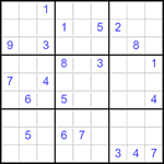 Судоку 9х9 #2853 трудный