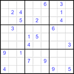 Судоку 9х9 #2856 трудный