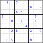 Судоку 9х9 #2858 трудный