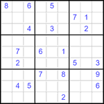 Судоку 9х9 #2859 трудный