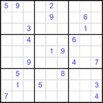 Судоку 9х9 #2862 трудный