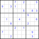 Судоку 9х9 #2866 трудный