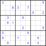 Судоку 9х9 #2869 трудный