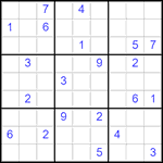 Судоку 9х9 #2847 очень трудный