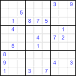 Судоку 9х9 #2849 очень трудный
