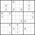 Судоку 9х9 #2851 очень трудный