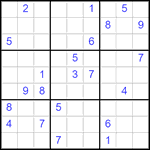 Судоку 9х9 #2854 очень трудный