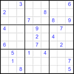 Судоку 9х9 #2858 очень трудный