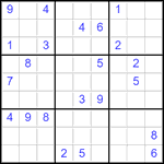 Судоку 9х9 #2859 очень трудный