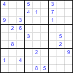 Судоку 9х9 #2861 очень трудный