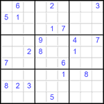 Судоку 9х9 #2864 очень трудный