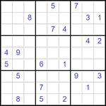 Судоку 9х9 #2865 очень трудный