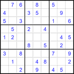 Судоку 9х9 #2905 легкий