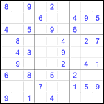 Судоку 9х9 #2907 легкий