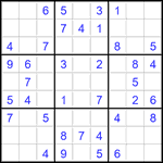 Судоку 9х9 #2910 легкий