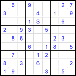 Судоку 9х9 #2914 легкий
