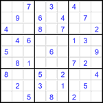 Судоку 9х9 #2929 легкий