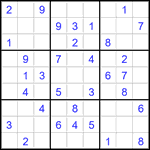 Судоку 9х9 #2931 легкий