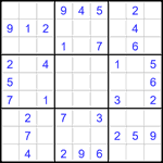 Судоку 9х9 #2938 легкий