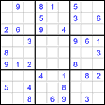 Судоку 9х9 #2941 легкий