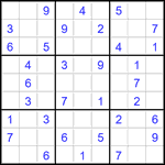 Судоку 9х9 #2947 легкий