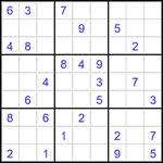 Судоку 9х9 #2874 средний