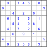 Судоку 9х9 #2879 средний