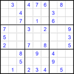 Судоку 9х9 #2881 средний
