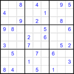 Судоку 9х9 #2886 средний