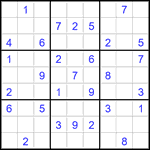 Судоку 9х9 #2888 средний