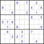 Судоку 9х9 #2889 средний