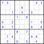 Судоку 9х9 #2894 средний