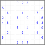Судоку 9х9 #2898 средний