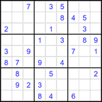 Судоку 9х9 #2904 средний
