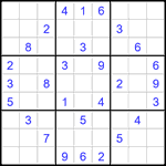 Судоку 9х9 #2907 средний