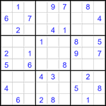 Судоку 9х9 #2913 средний