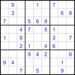 Судоку 9х9 #2915 средний