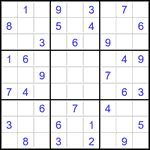 Судоку 9х9 #2919 средний