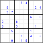 Судоку 9х9 #2871 трудный