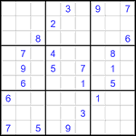 Судоку 9х9 #2872 трудный