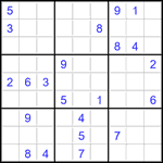 Судоку 9х9 #2876 трудный