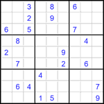 Судоку 9х9 #2882 трудный