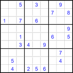 Судоку 9х9 #2885 трудный